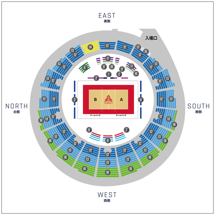 ノエビアスタジアム神戸座席図